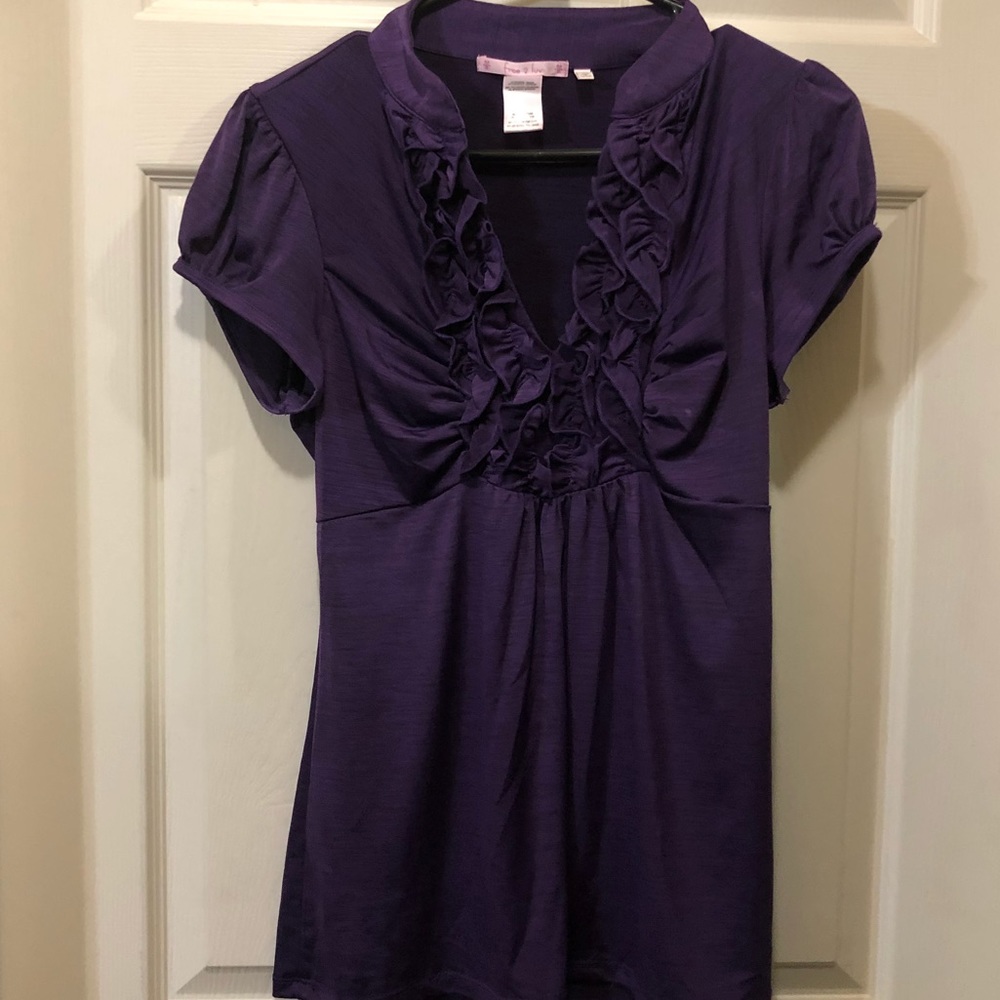 Purple dress top